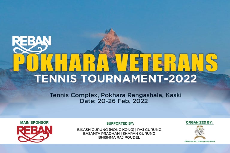 पोखरामा रेवान भेट्रान्स टेनिस प्रतियोगिता शुरु